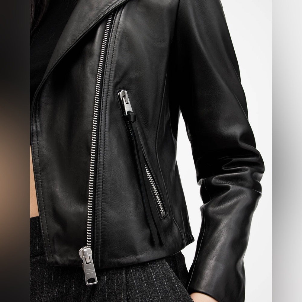 Allsaints Dalby Leather Jacket | US 8 | Black - Picture 2 of 7